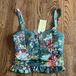 Nordstrom floral top adjustable straps
